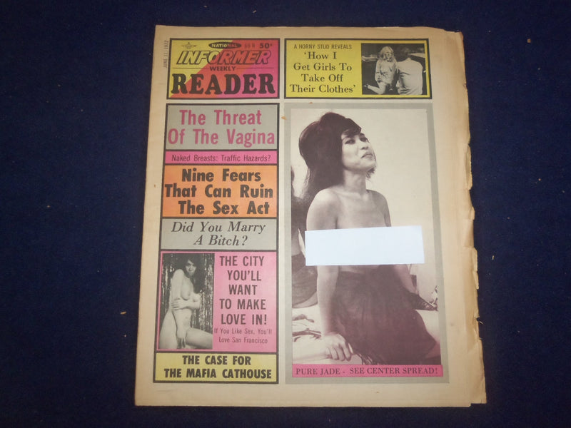 1972 JUNE 11 NATIONAL INFORMER WEEKLY READER NEWSPAPER - PURE JADE - NP 7331