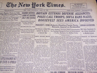 1939 APRIL 12 NEW YORK TIMES - POLES CALL TROOPS SOFIA BANS NAZIS - NT 1403