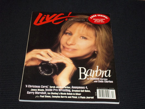 1996 DECEMBER LIVE! MAGAZINE - BARBRA STREISAND FRONT COVER - E 12194