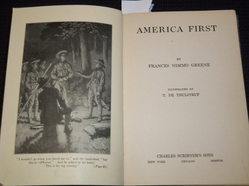 1918 AMERICA FIRST HARDCOVER BOOK BY FRANCES NIMMO GREENE - KD 7951