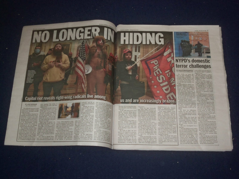 2021 JANUARY 31 NEW YORK DAILY NEWS NEWSPAPER - UNITED HATES OF AMERICA