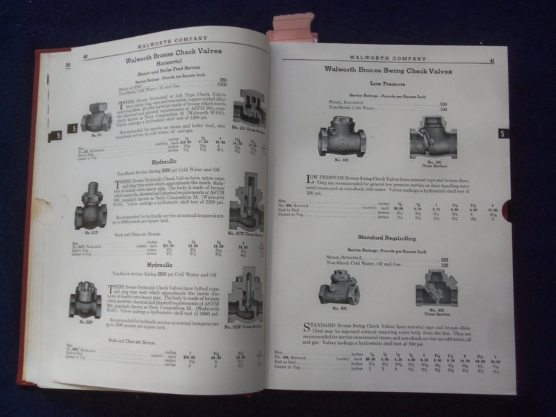 1947 WALWORTH HARDCOVER CATALOG 47 - VALVES-FITTINGS-PIPE WRENCHES - R 98L