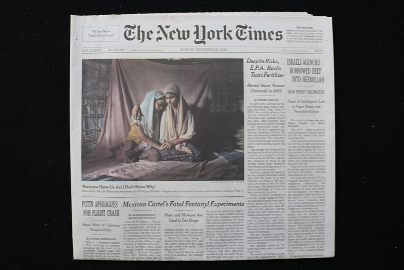 2024 DECEMBER 29 NEW YORK TIMES - ISRAELI AGENCIES BURROED DEEP INTO HEZBOLLAH