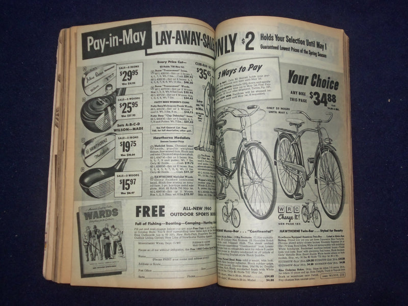 1960 WINTER MONTGOMERY WARD SALE CATALOG - SOFTCOVER - CHICAGO, IL - J 9324