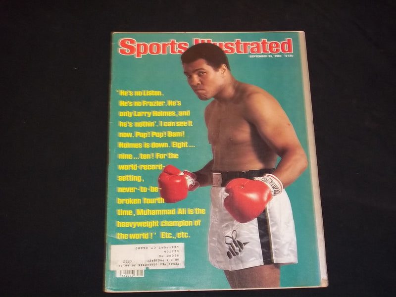 1980 SEPTEMBER 29 SPORTS ILLUSTRATED MAGAZINE - MUHAMMED ALI COVER - SP 9088