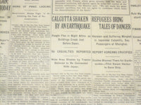1923 SEP 11 NEW YORK TIMES - CALCUTTA SHAKEN BY EARTHQUAKE - NT 9355