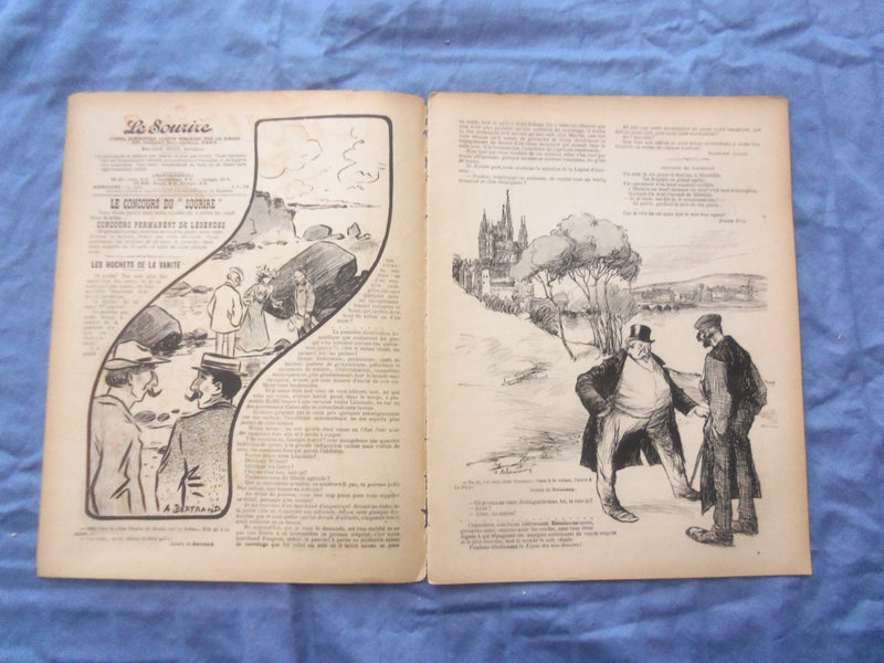 1903 JULY 18 LE SOURIRE MAGAZINE - ILLUSTRATED COMEDY - FRENCH TEXT - SP 4865T
