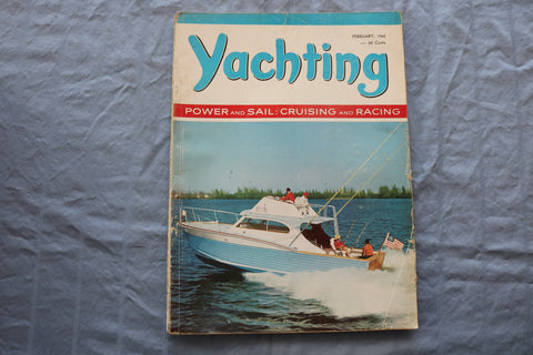 1965 FEBRUARY YACHTING MAGAZINE - CRUISING AND RACING COVER - E 9471