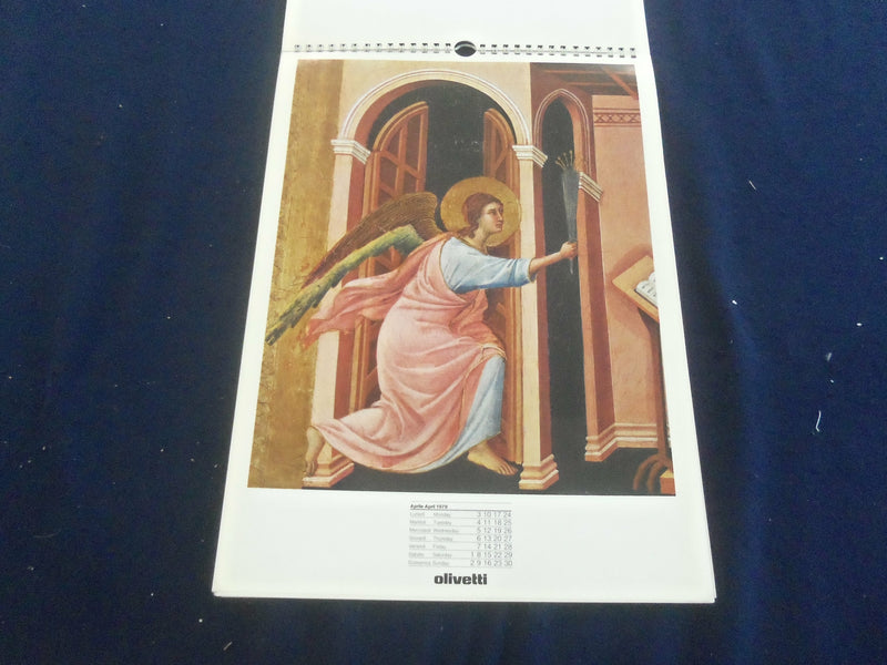 1978 THE MAESTA BY DUCCIO - OLIVETTI CALENDAR - GREAT PAINTINGS - ST 2648H