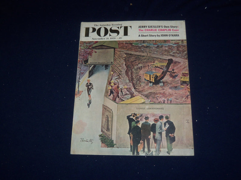 1959 NOVEMBER 21 THE SATURDAY EVENING POST MAGAZINE - ILLUSTRATED COVER- SP 5710