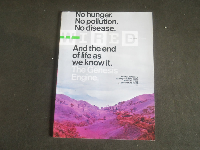 2015 AUGUST WIRED MAGAZINE - THE GENESIS ENGINE COVER - B 5341Q