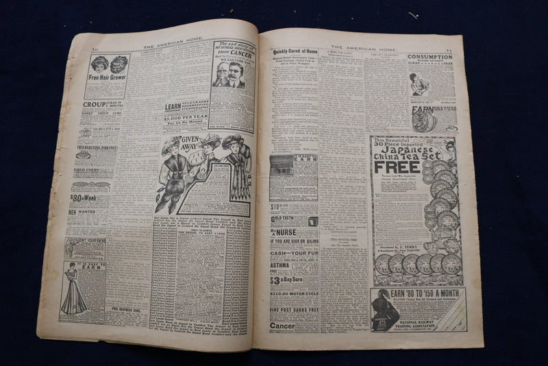1908 JANUARY THE AMERICAN HOME NEWSPAPER - NICE ILLUSTRATED COVER - NP 8693