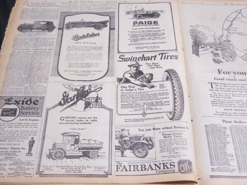 1919 SEPT 21 NY TIMES DRAMA SECTION - PROBLEMS FACED BY PRESIDENT - NT 7100