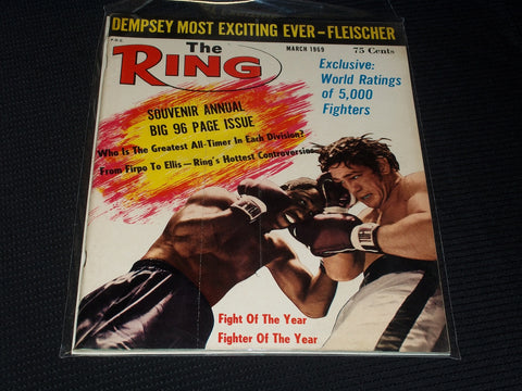 1969 MARCH THE RING MAGAZINE - FIGHT OF THE YEAR FRONT COVER - E 4602