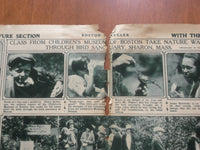 1927 JULY 23 BOSTON TRAVELER ROTOGRAVURE SECTION - LINDBERGH - BYRD - NP 5019