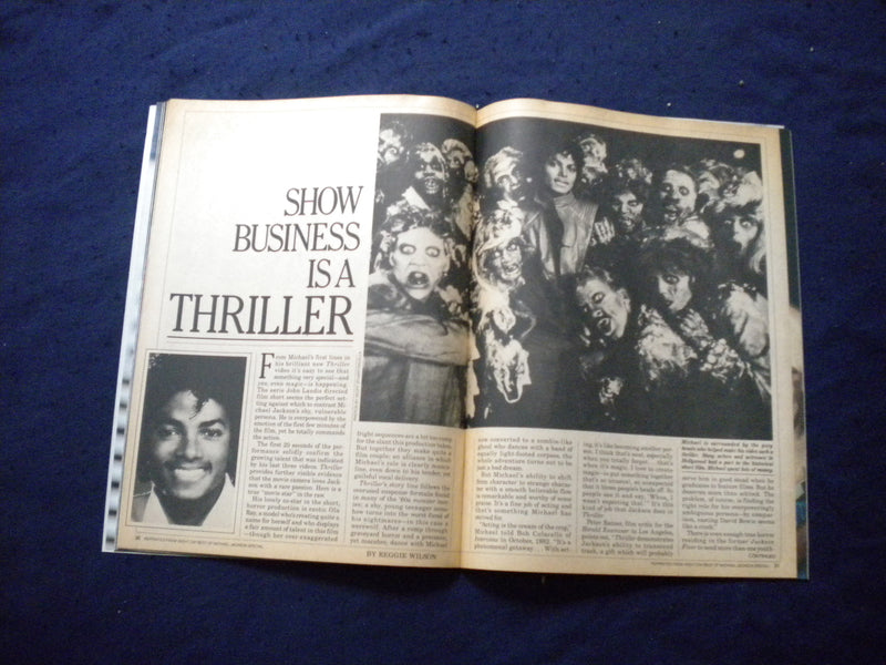1984 RIGHT ON! MAGAZINE - 1984-1985 MICHAEL JACKSON POSTER CALENDAR - B 2875B