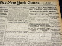 1920 MAY 10 NEW YORK TIMES NEWSPAPER - 6,000 SOCIALISTS CHEER DEBS - NT 8672