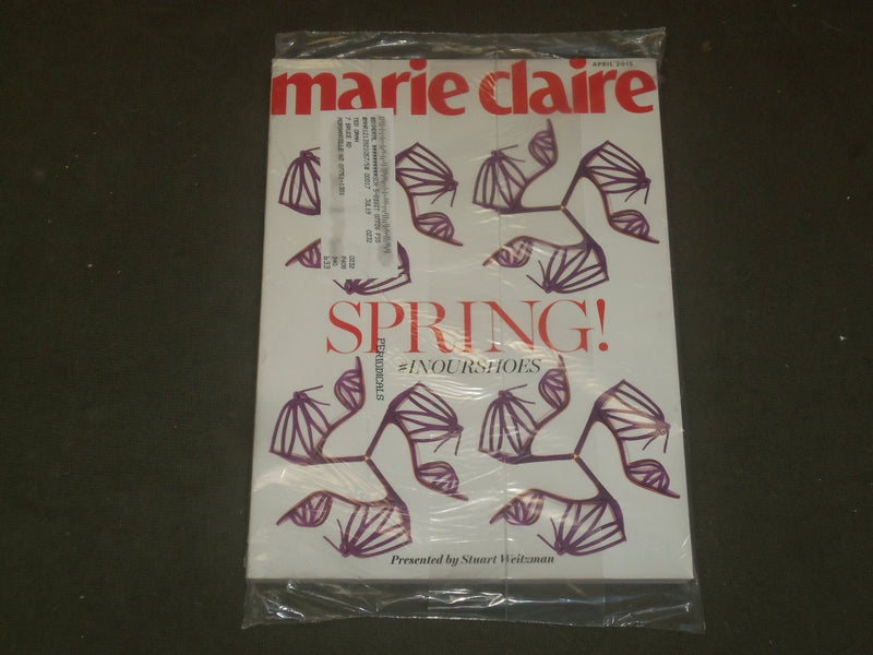 2015 APRIL MARIE CLAIRE MAGAZINE - SPRING! IN OUR SHOES COVER - B 3378