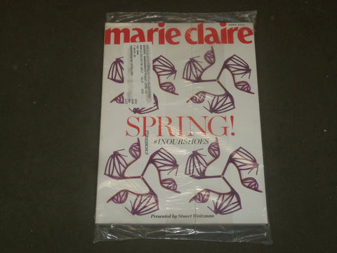 2015 APRIL MARIE CLAIRE MAGAZINE - SPRING! IN OUR SHOES COVER - B 3378