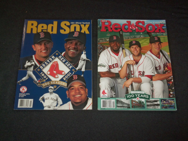 1990-2012 BOSTON RED SOX YEARBOOKS - LOT OF 10 -O 1700C