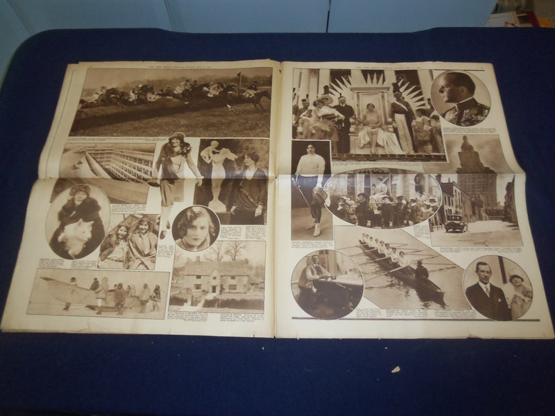 1928 MAY 13 NEW YORK HERALD TRIBUNE GRAVURE SECTION -HOOVER-KING GEORGE- NP 4986