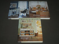 2004 POTTERY BARN DESIGN LIBRARY BOXED SET OF 3 - DINING, WORK, STORAGE- R 114