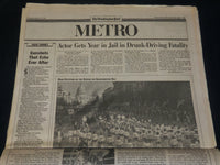 1993 JANUARY 21 WASHINGTON POST NEWSPAPER - CLINTON TAKES OATH - NP 4918