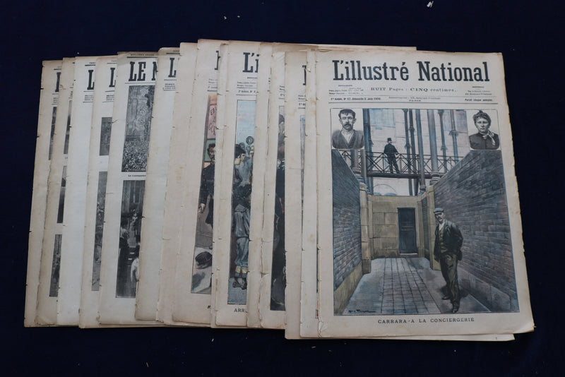 1898-1906 L'ILLUSTRE NATIONAL MAGAZINE - FRENCH - LOT OF 15 - O 3657