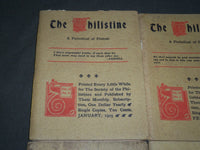 1903 THE PHILISTINE MAGAZINE LOT OF 11 ISSUES - BY ELBERT HUBBARD - WR 709I