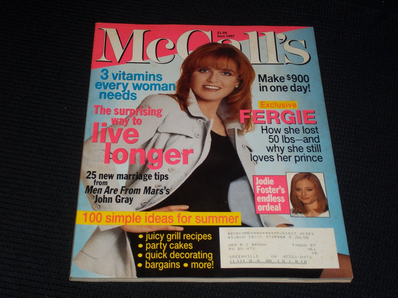 1997 JUNE MCCALL'S MAGAZINE - FERGIE FRONT COVER - E 490