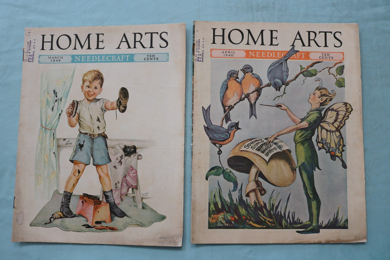 1936-1940 HOME ARTS NEEDLECRAFT MAGAZINE - LOT OF 17 - O 3969
