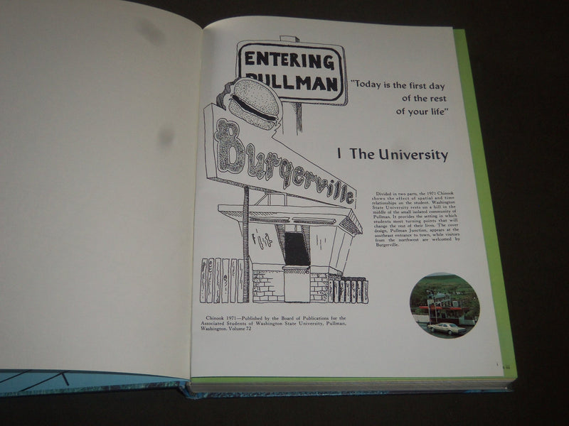 1971 THE CHINOOK WASHINGTON STATE UNIVERSITY YEARBOOK - PULLMAN WA - YB 1038