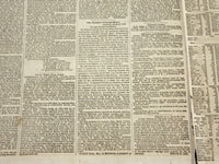 1854 MARCH 31 NEW YORK HERALD NEWSPAPER - CUTTING BRECKENRIDGE - NP 4893