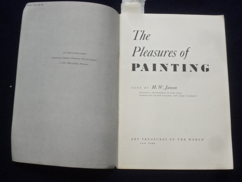 1953 HOW TO APPRECIATE ART SOFTCOVER BOOK BY H.W. JANSON - J 9645
