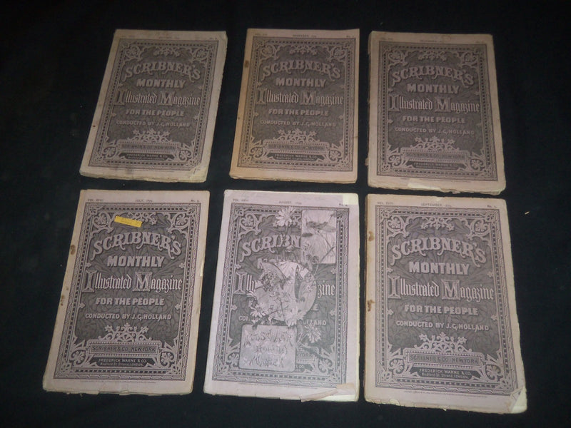 1879 SCRIBNER'S MAGAZINE - LOT OF 12 ISSUES - COMPLETE YEAR - WR 1342
