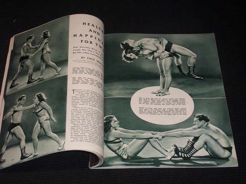 1939 MAY PHYSICAL CULTURE MAGAZINE NICE EXERCISE WORKOUT ISSUE - E 3748