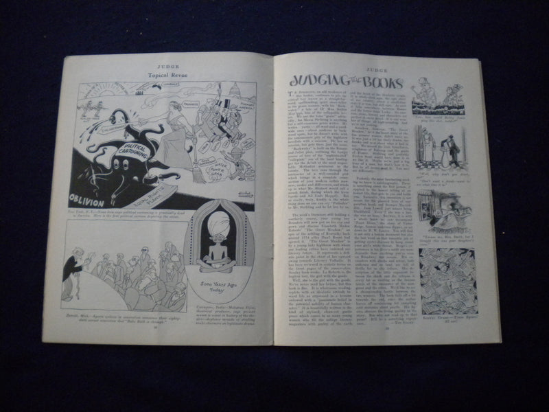 1930 MARCH 29 JUDGE MAGAZINE - SETTLED OUT OF COURT - B 438G