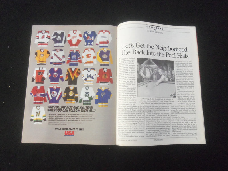 1985 JANUARY INSIDE SPORTS MAGAZINE - JOE MONTANA COVER - B 431N