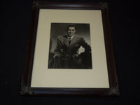 TYRONE POWER AUTOGRAPHED FRAMED PHOTO - 14x18 - #24A