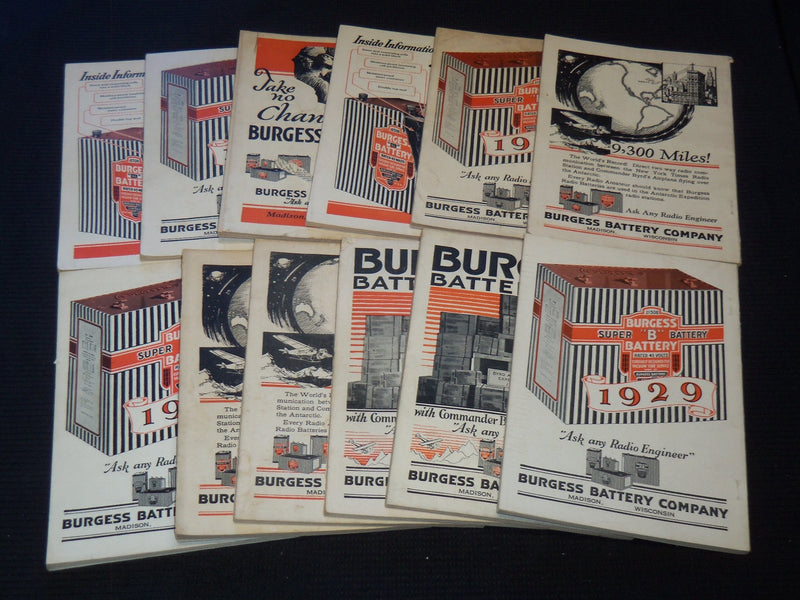 1929 QST AMATEUR RADIO MAGAZINES LOT OF 12 ISSUES - COMPLETE YEAR - WR 54D