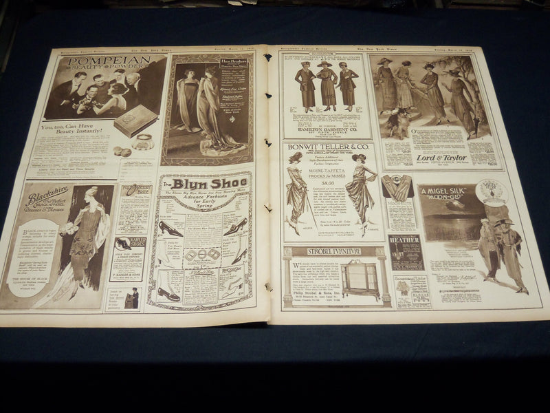 1919 MARCH 16 NEW YORK TIMES PICTURE SECTION 5 & 6- FRENCH CREATIONS - NT 8842