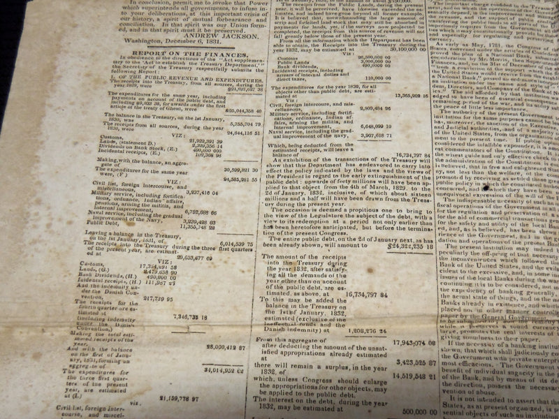 1831 DECEMBER 15 BOSTON WEEKLY MESSENGER NEWSPAPER - JACKSON ADDRESS - NP 3879M