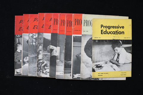 1944-1946 PROGRESSIVE EDUCATION MAGAZINE - LOT OF 11 - O 3800