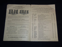 1923 U. S. MOTOR BEARING PRICE LIST NO. 110 - CONNECTING ROD & MAIN - J 9022