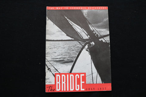 1937 JULY THE BRIDGE MAGAZINE - SAIL BOAT COVER - SP 4925I