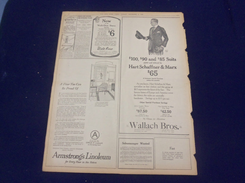 1920 DECEMBER 3 NEW YORK TIMES - ITALIAN WARSHIPS SAIL TO FIUME - NT 8473
