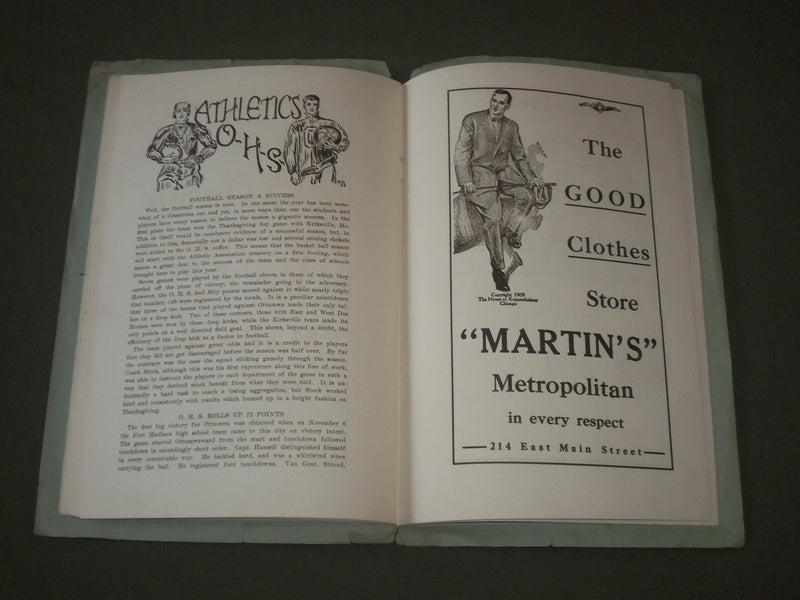 1909 DEC ARGUS OTTUMWA IOWA HIGH SCHOOL MAGAZINE - YB 1352