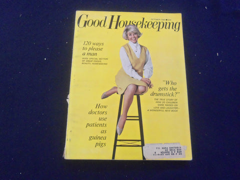 1965 OCTOBER GOOD HOUSEKEEPING MAGAZINE - NICE COVER, ARTICLES & ADS - F 514I