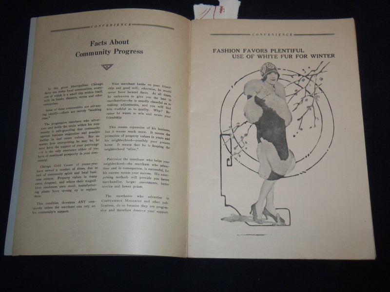 1920'S FOR YOUR CONVENIENCE MAGAZINE VOLUME 1 NO. 6 - MODERN HOME - J 9158