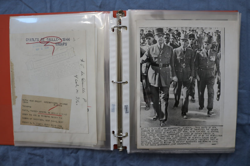 CHARLES DE GAULLE ORIGINAL NEWS PHOTOS BOOK #2 - 90 PHOTOS - #65